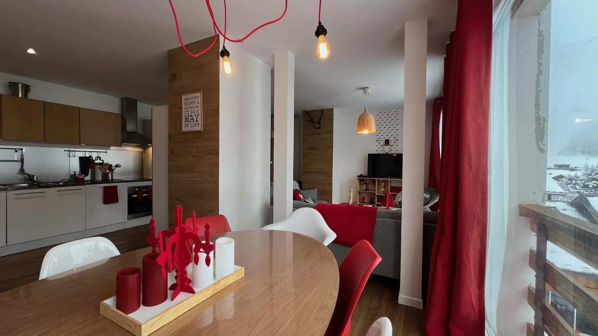 Rouge Canneberge -8 Personnes- 84M2 Vue Degagee Setaz Valloire