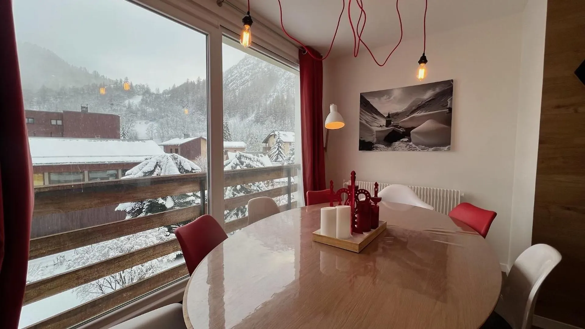 Rouge Canneberge -8 Personnes- 84M2 Vue Degagee Setaz Valloire